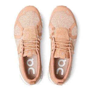 On Running On Cloud Women's Terry Textile Synthetic Cork Sneakers Pink 6.5
